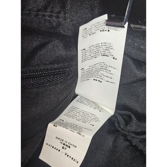 Oviesse Venezia Rumford Men's Messenger Bag Gray Wool Blend - Picture 10 of 12